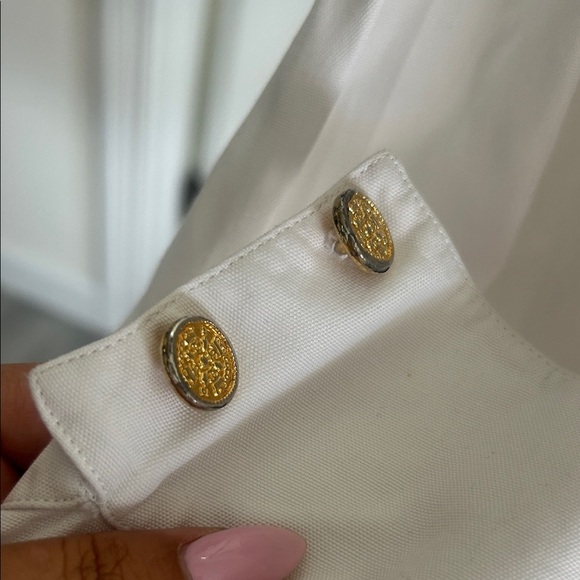 Chanel White Dress Shirt for with CHANEL Embroidery - Picture 14 of 16